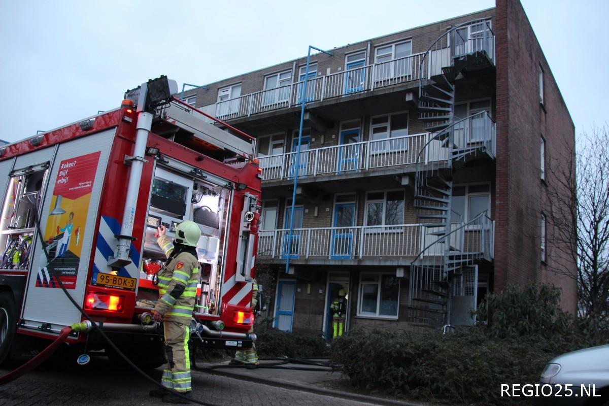 Woningen ontruimd door keukenbrand