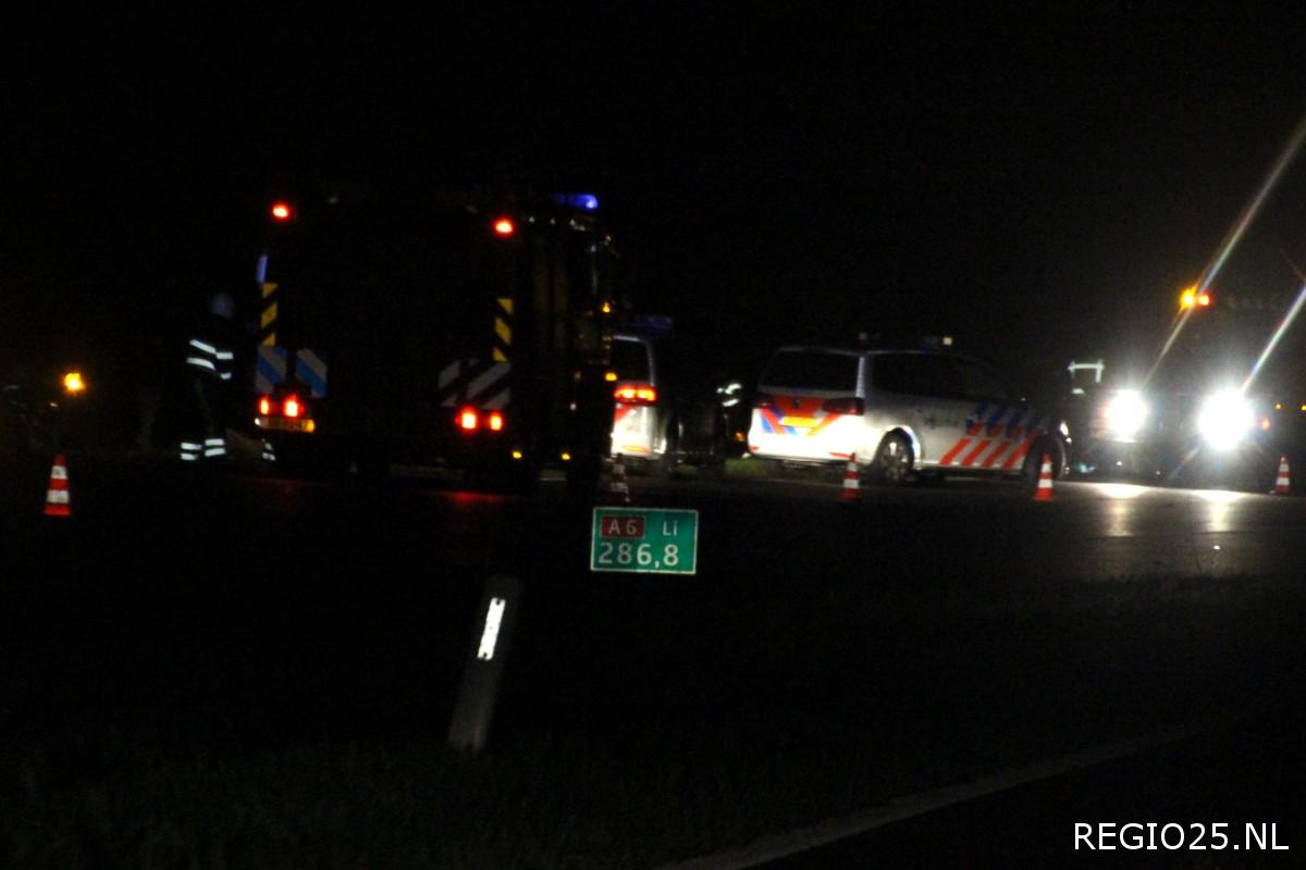 Gewonde bij stevige aanrijding op A6