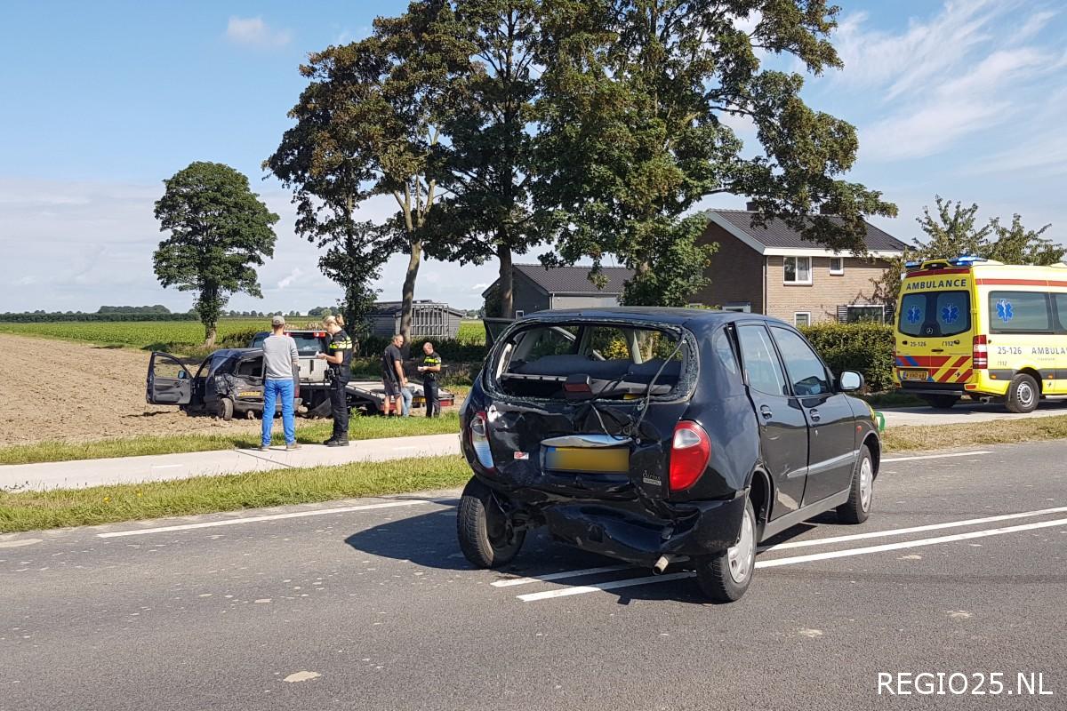 Gewonden bij driezijdige aanrijding