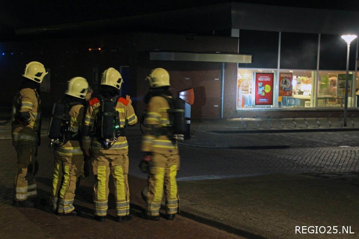 Plofkraak geldautomaat in Albert Heijn