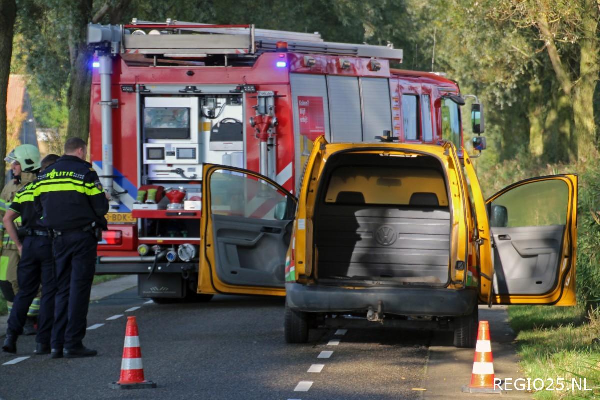 Brand in bestelauto snel geblust