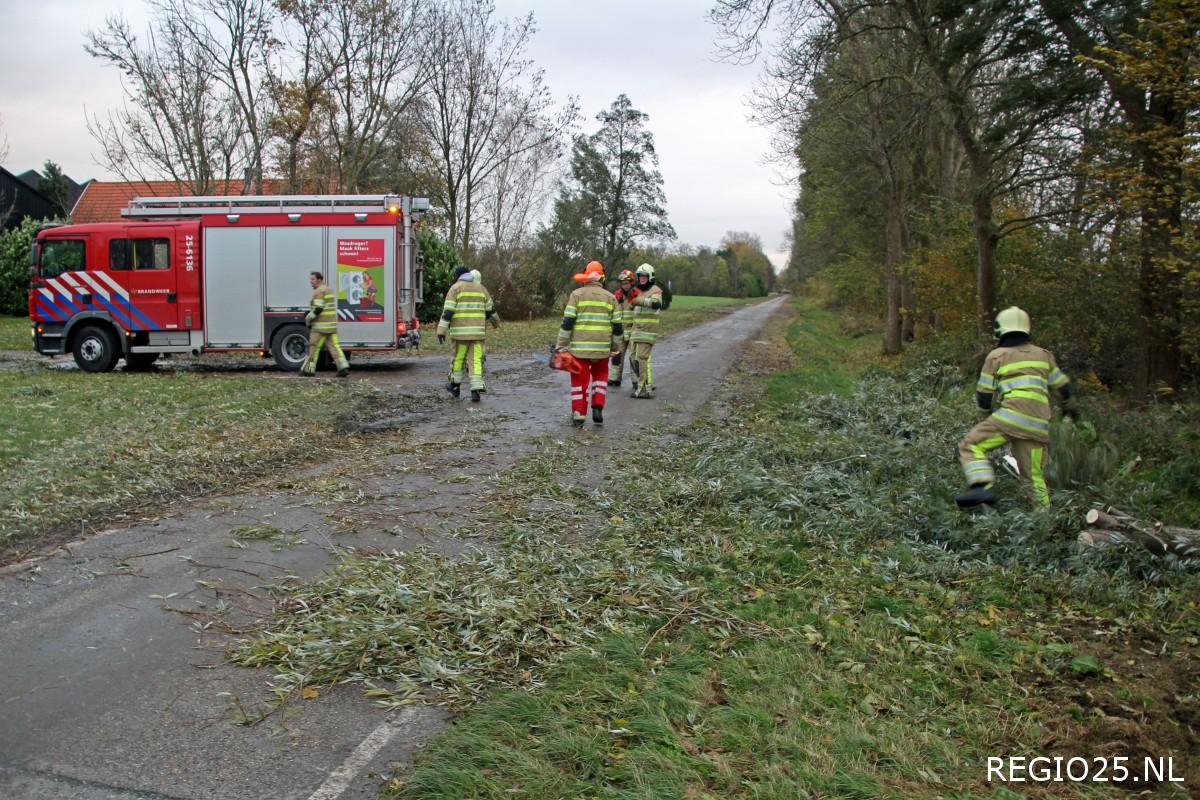 Brandweer op pad voor stormschades