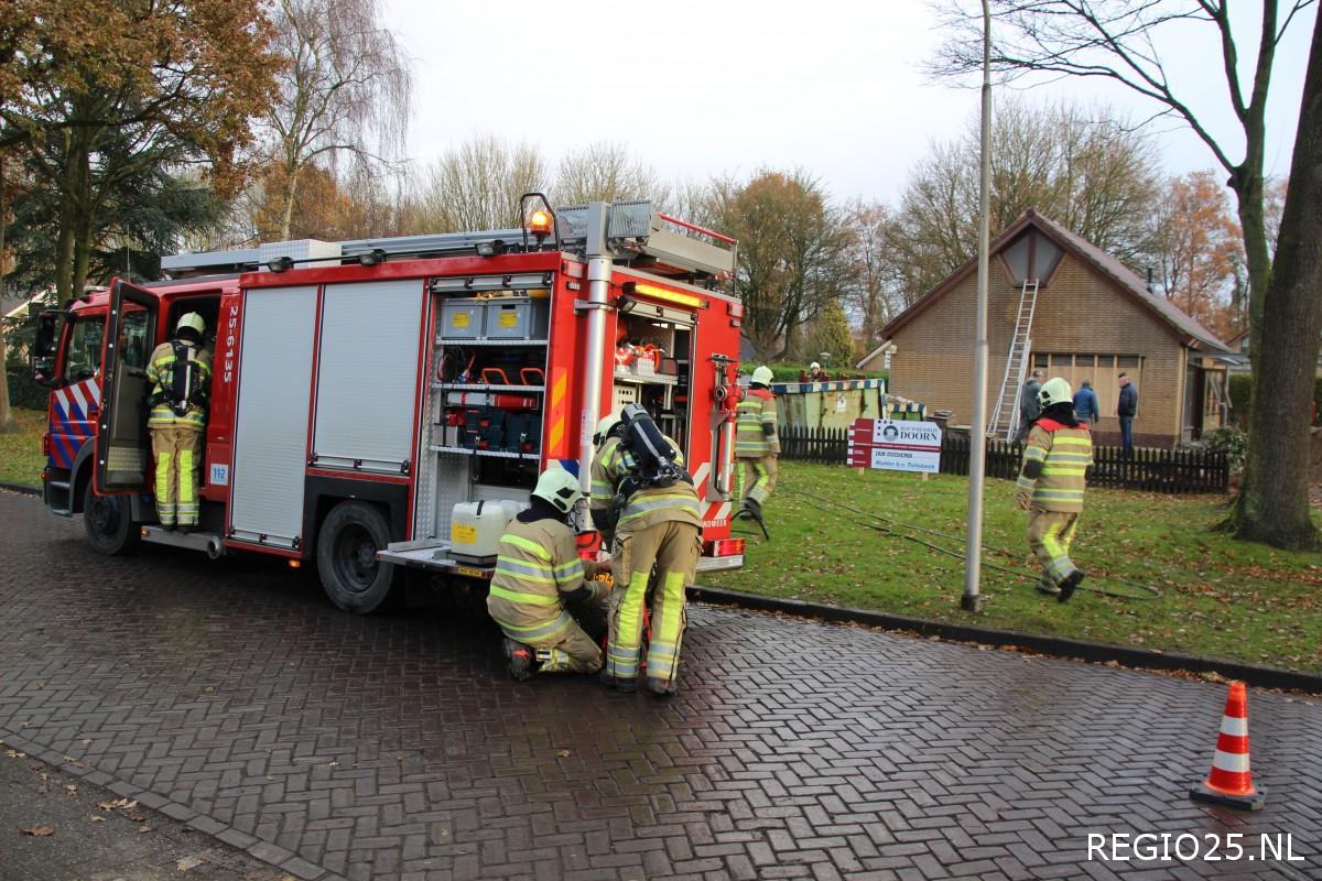 Brand in kruipruimte van woning