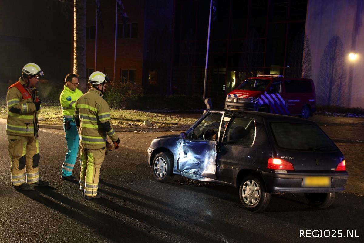 Man gewond na forse aanrijding