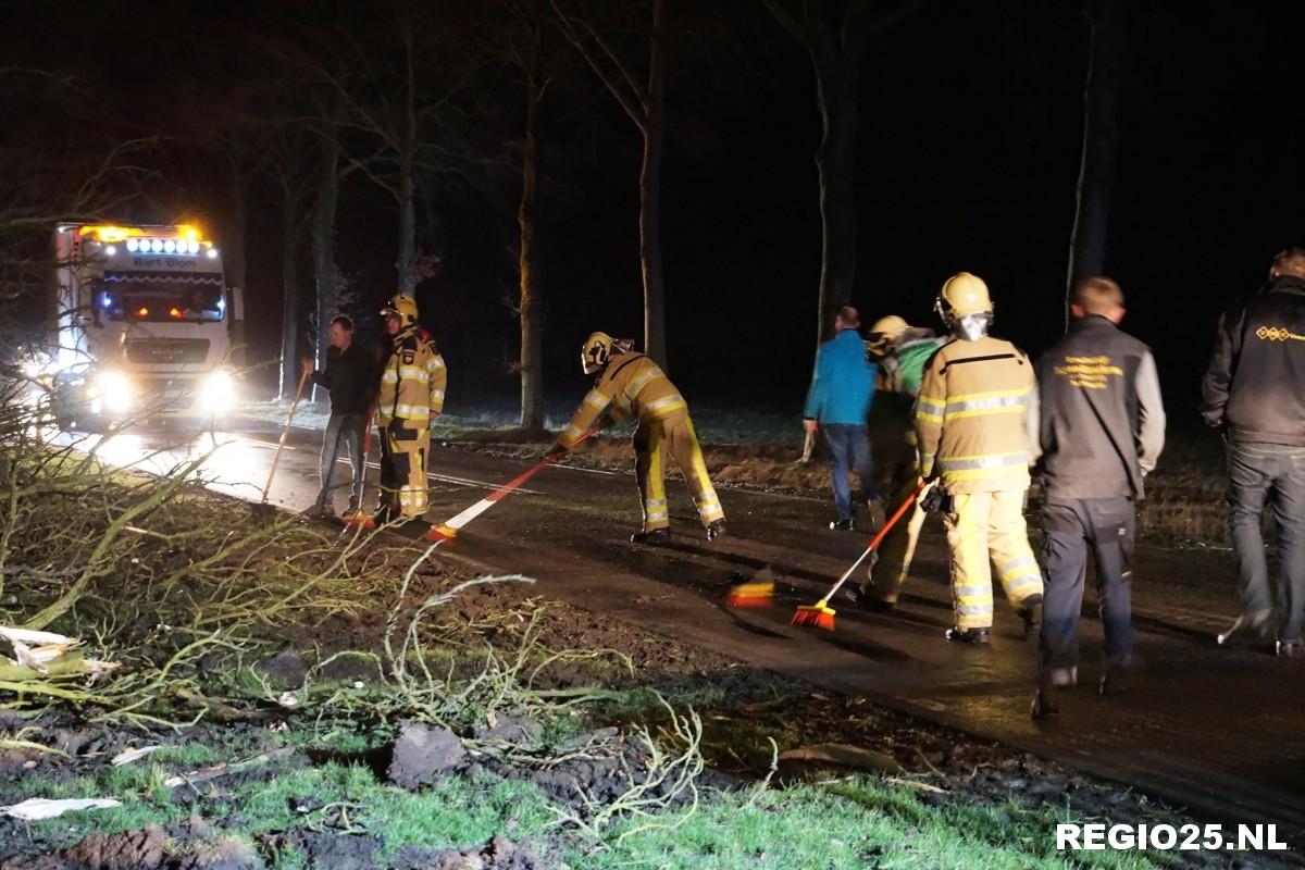 Brandweer rustig tijdens februaristorm