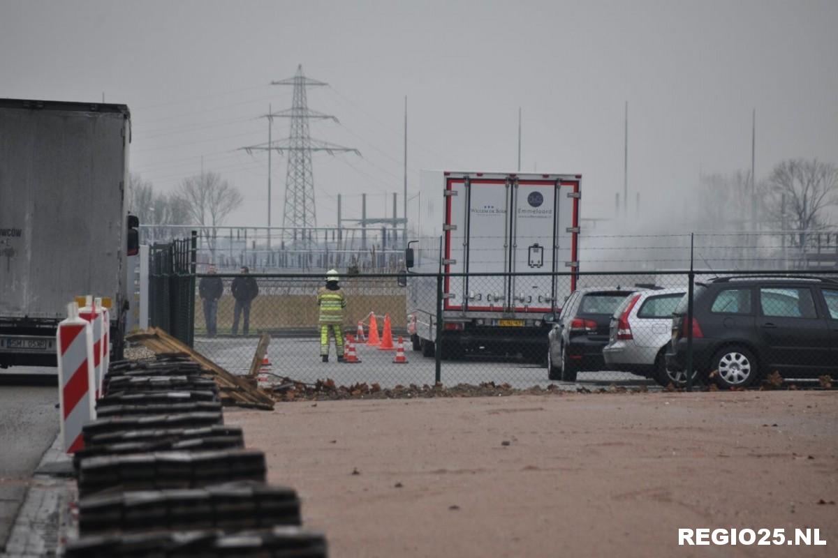 Brandweer in actie voor gaslekkage