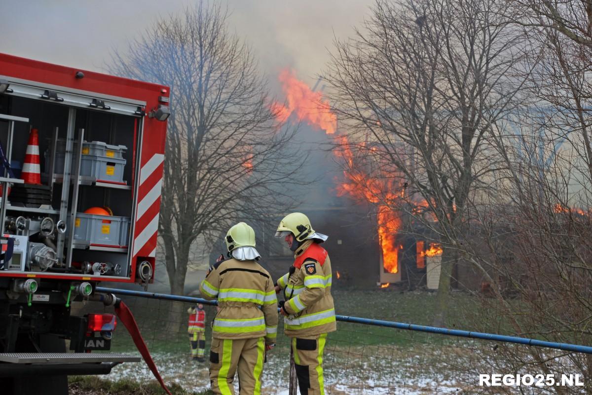 Grote brand in boerderij Blankenham