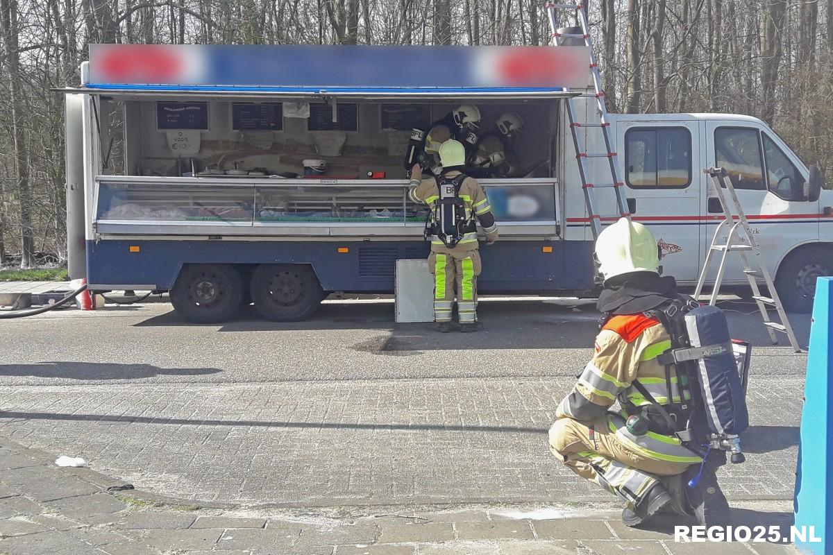 Brand in viskraam aan Het Hooiveld