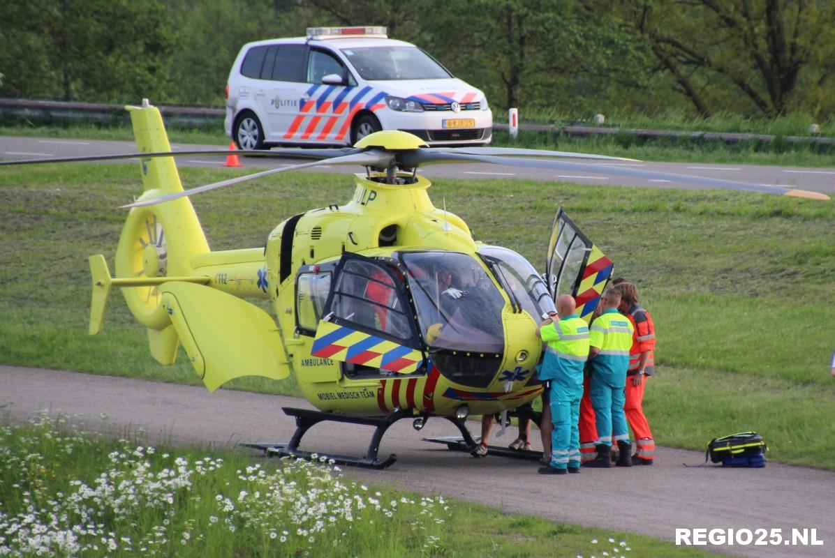 Wielrenner ernstig gewond bij ongeluk