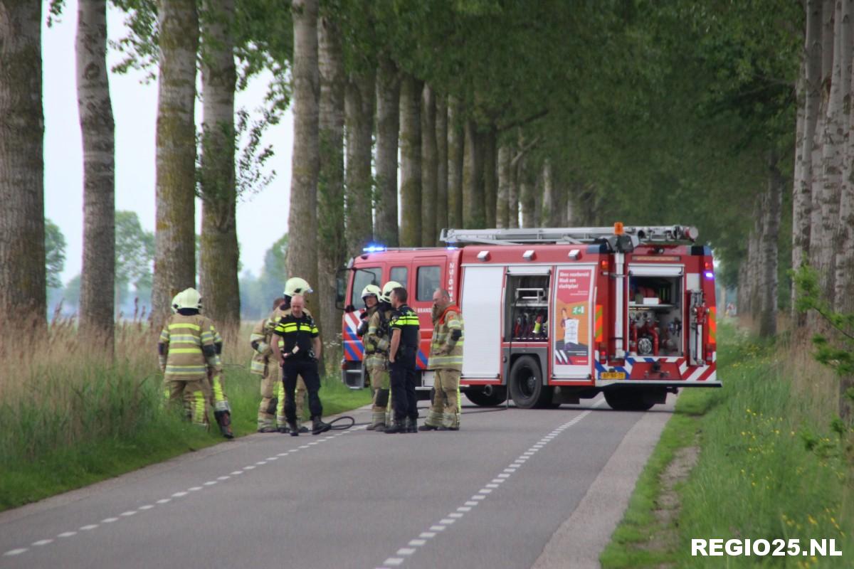 Klein gaslek langs Zwartemeerweg