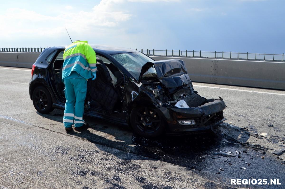 Twee ongevallen in file op Ketelbrug