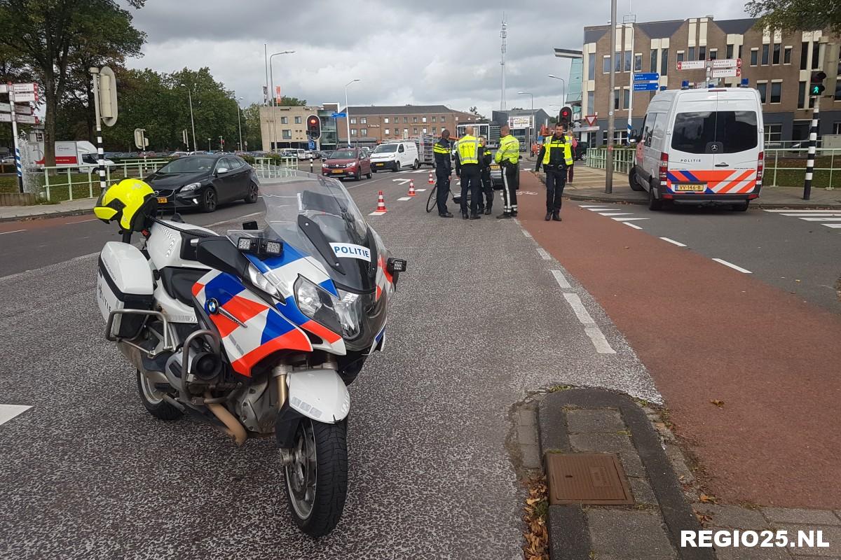 Fietsster gewond bij aanrijding