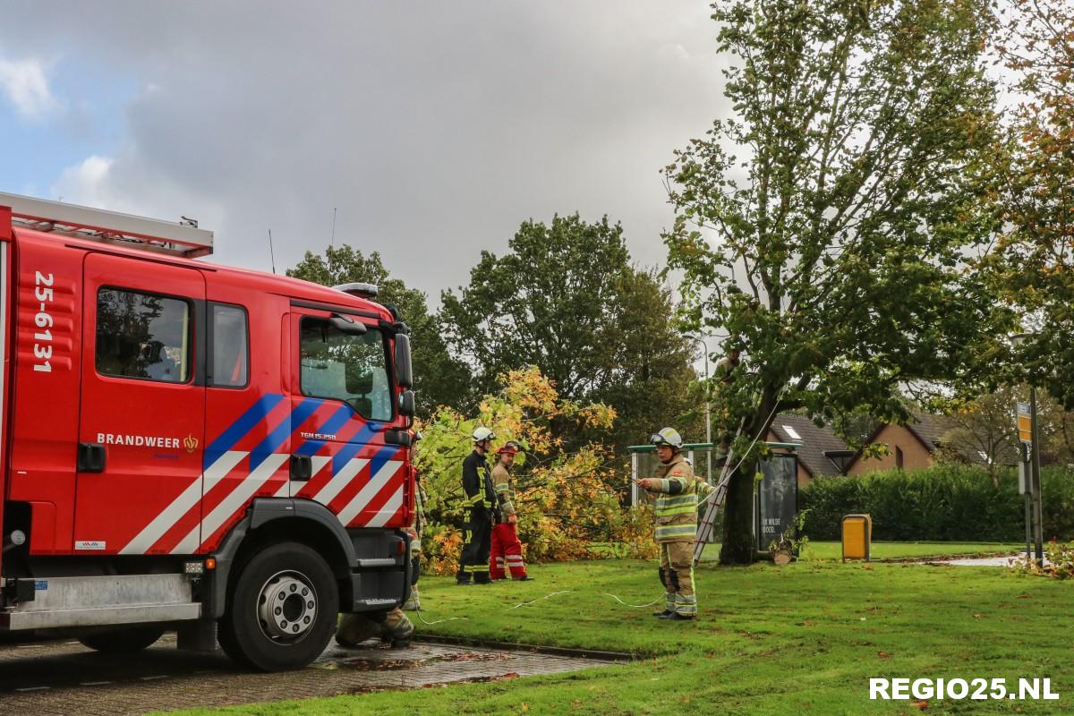 Brandweer op pad voor stormschades