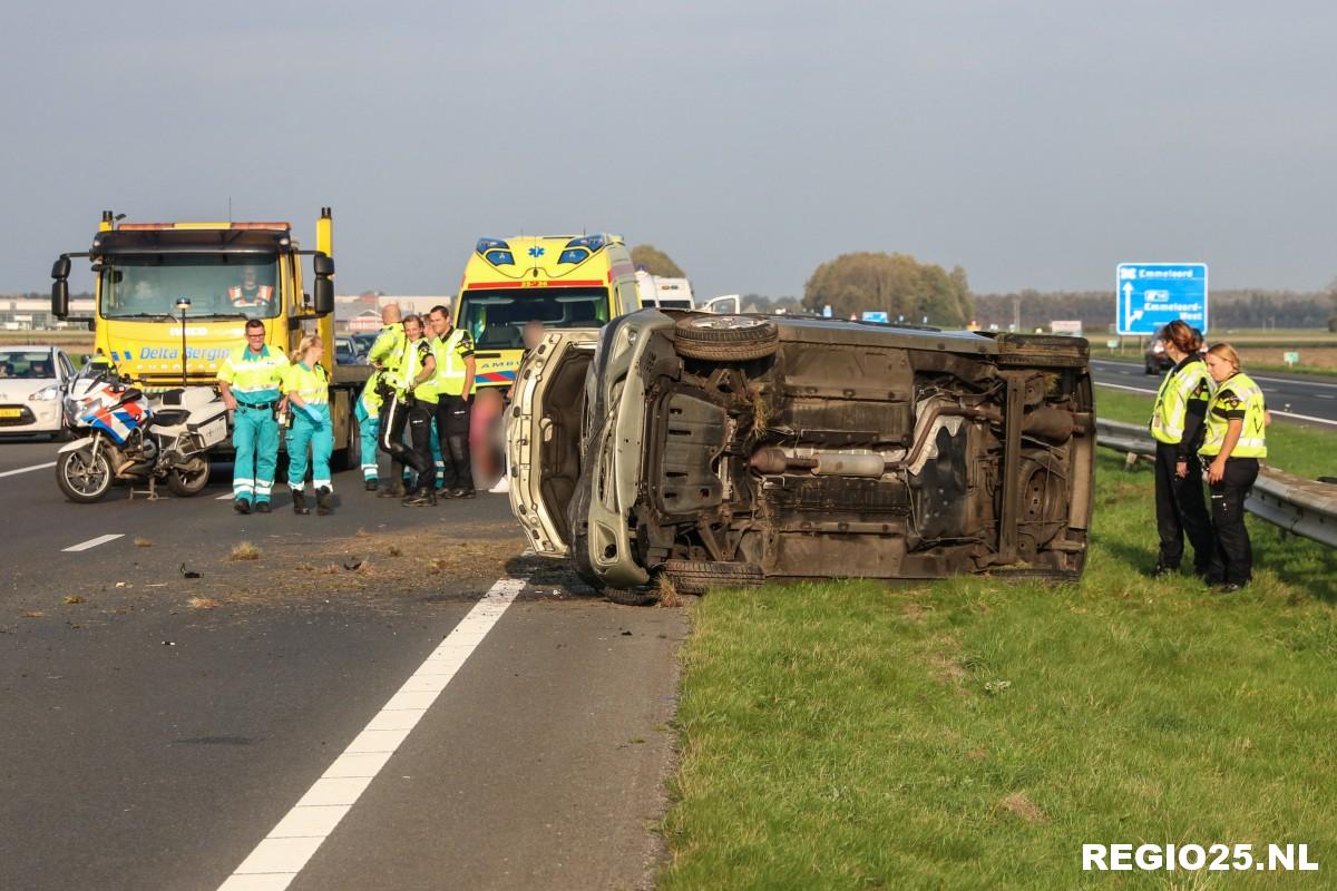 Gewonden bij ongeluk op A6