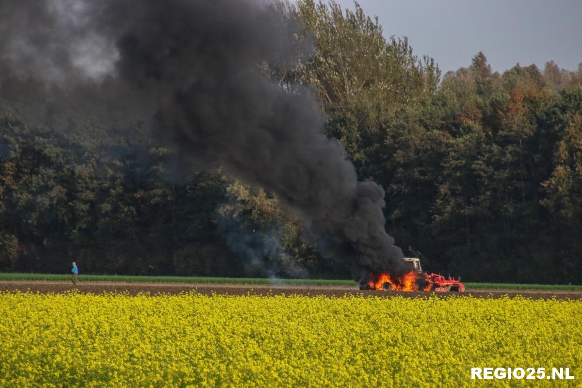 Trekker verwoest door felle brand