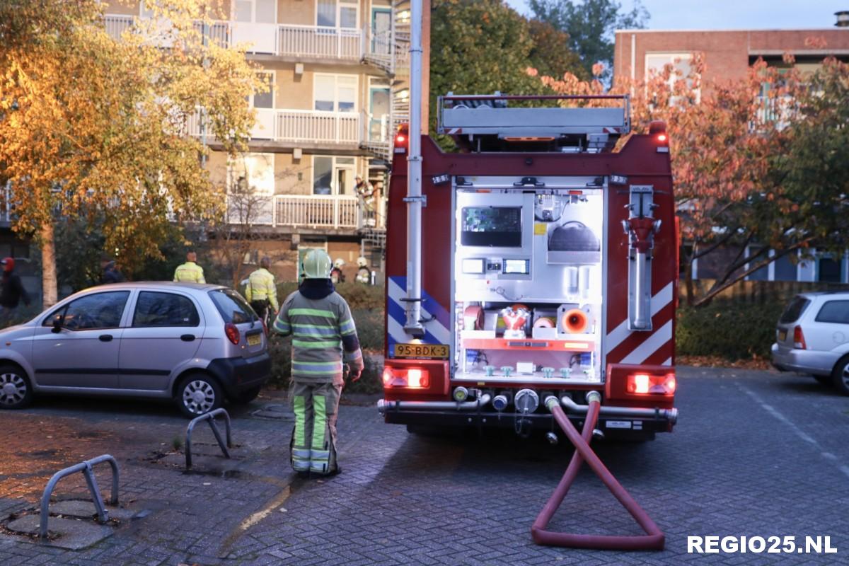 Kleine brand in slaapkamer Staalstraat