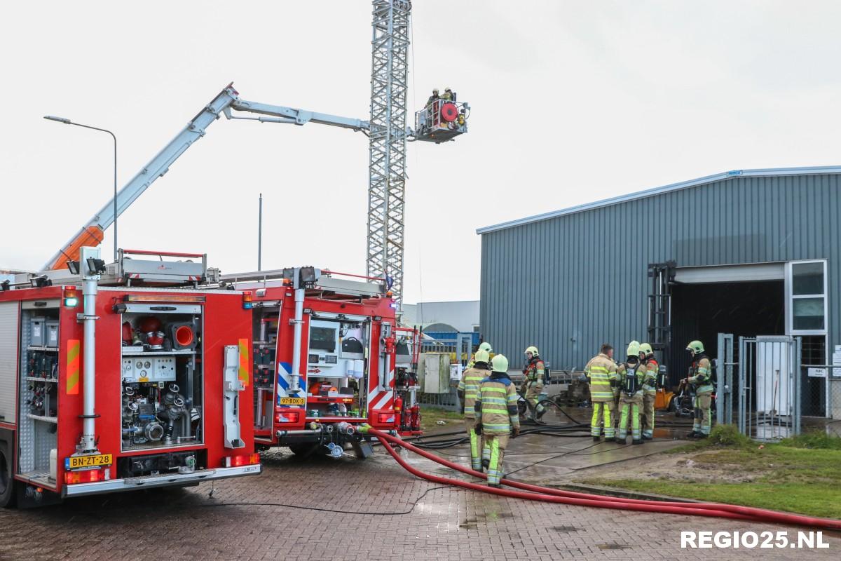 Kleine brand in motorrevisiebedrijf