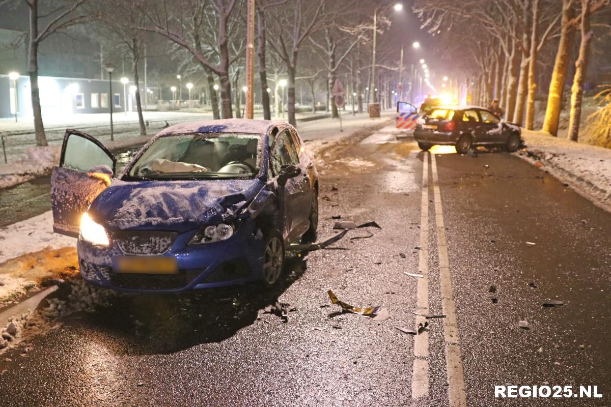 Forse aanrijding op Banterweg