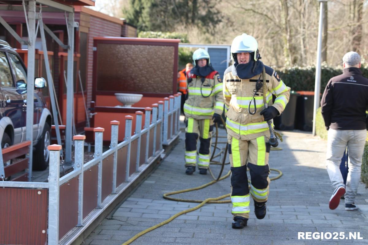 Schade door brand in schuur