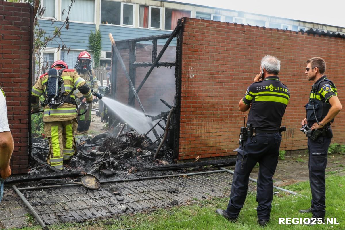 Opnieuw brand in schuurtjes