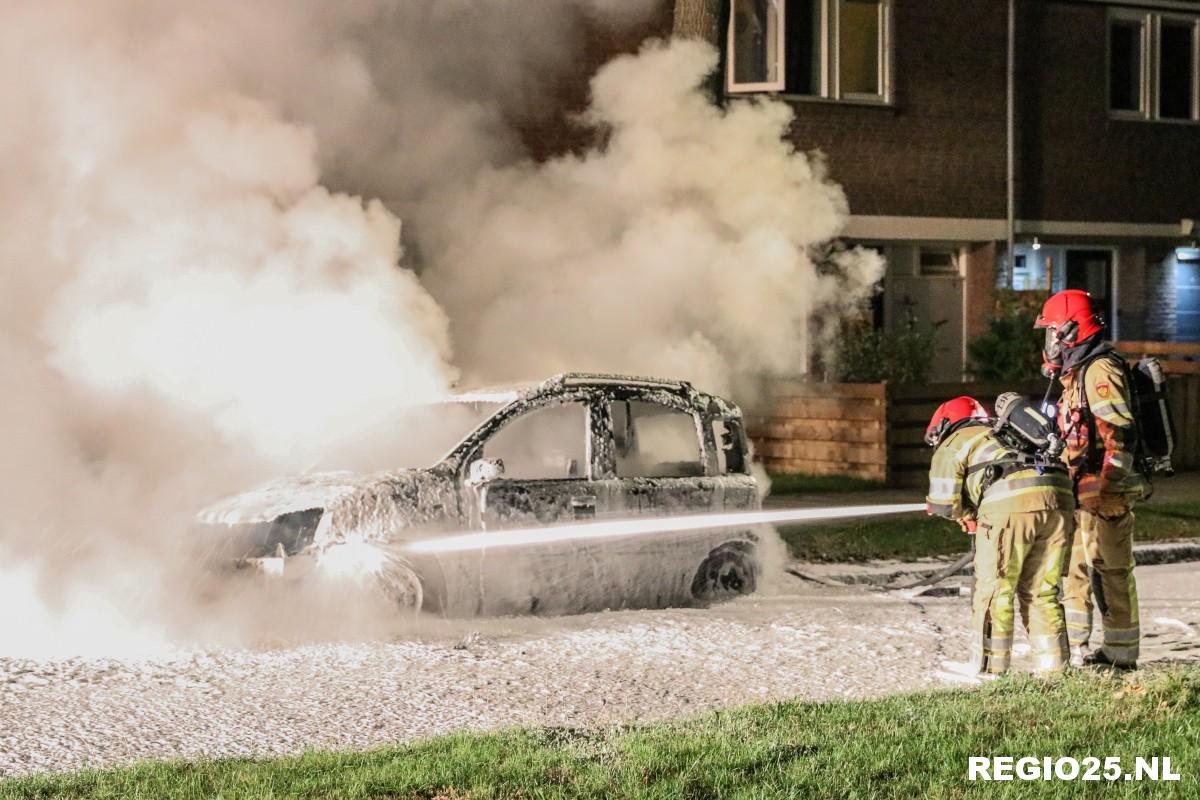 Auto uitgebrand in Bisschopstraat