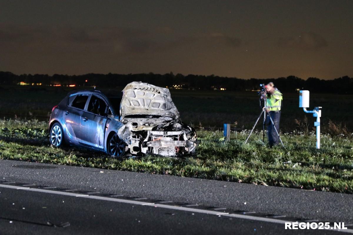 Automobilist verongelukt op A6