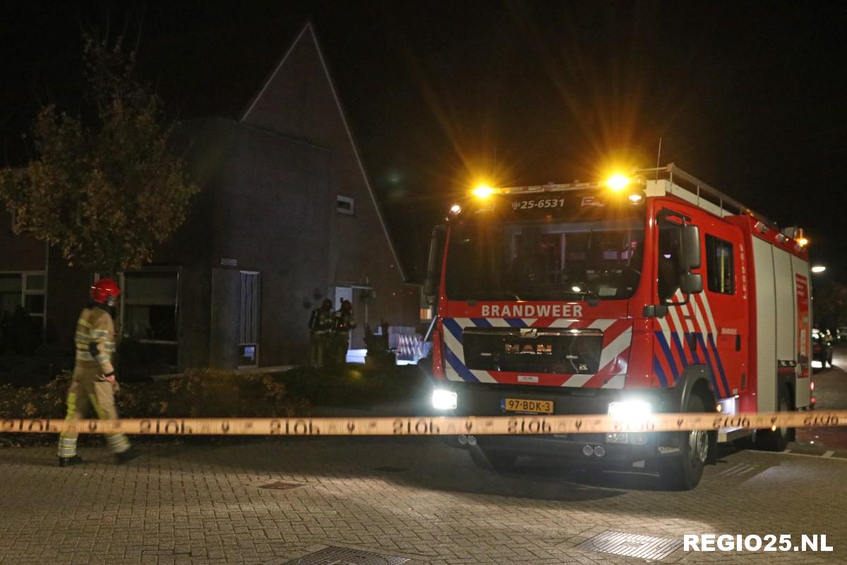 Gaslek in tuin van woning