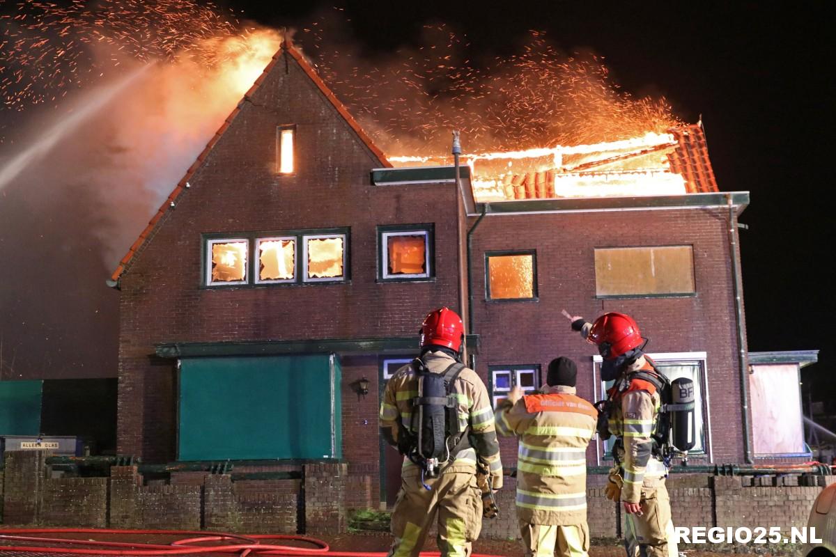 Grote brand in havenmeesterswoning