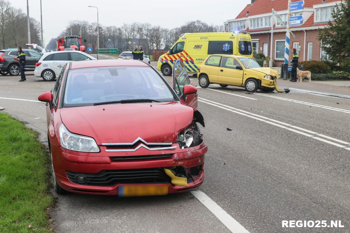 Forse botsing tussen twee auto’s