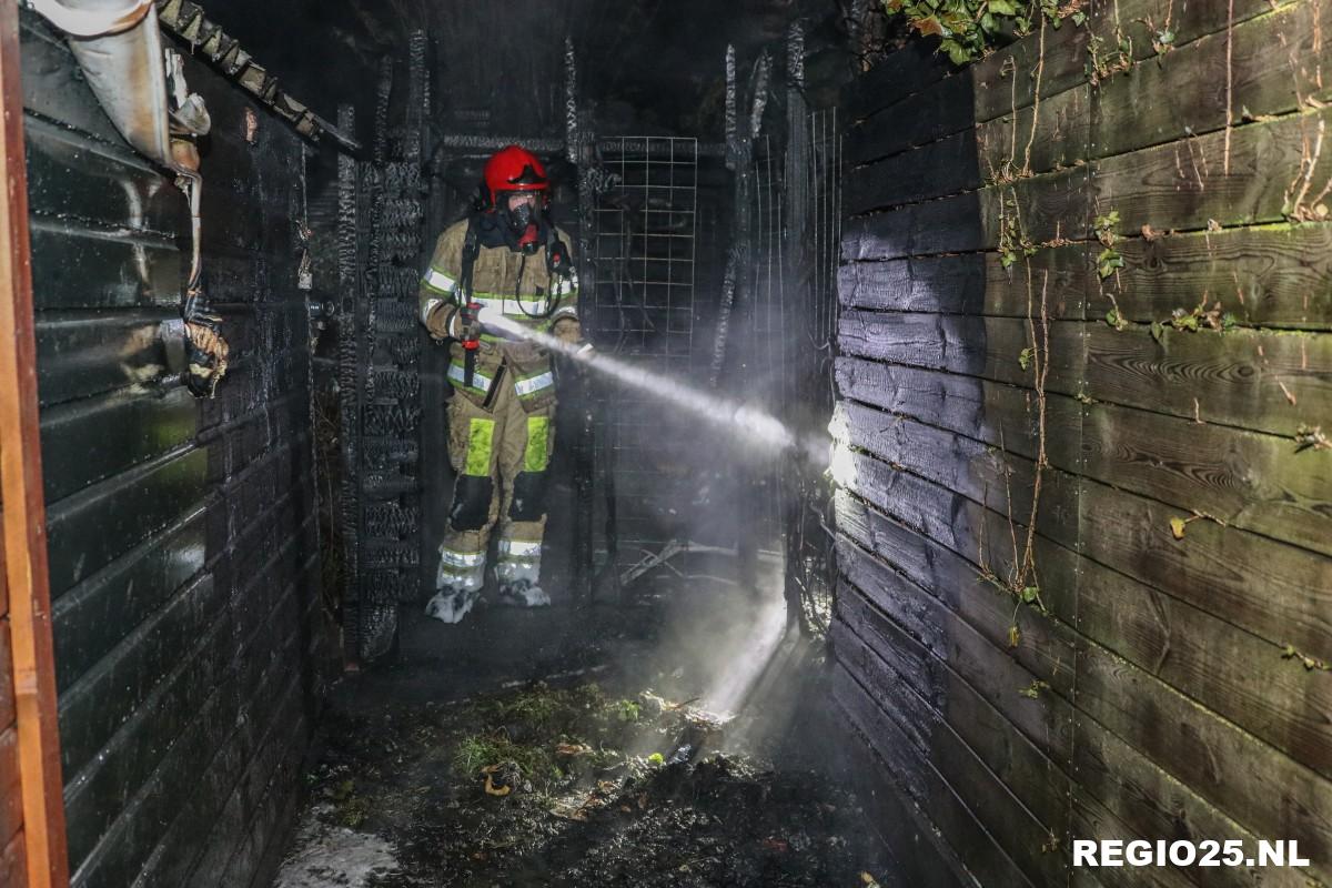 Overkapping met jacuzzi afgebrand