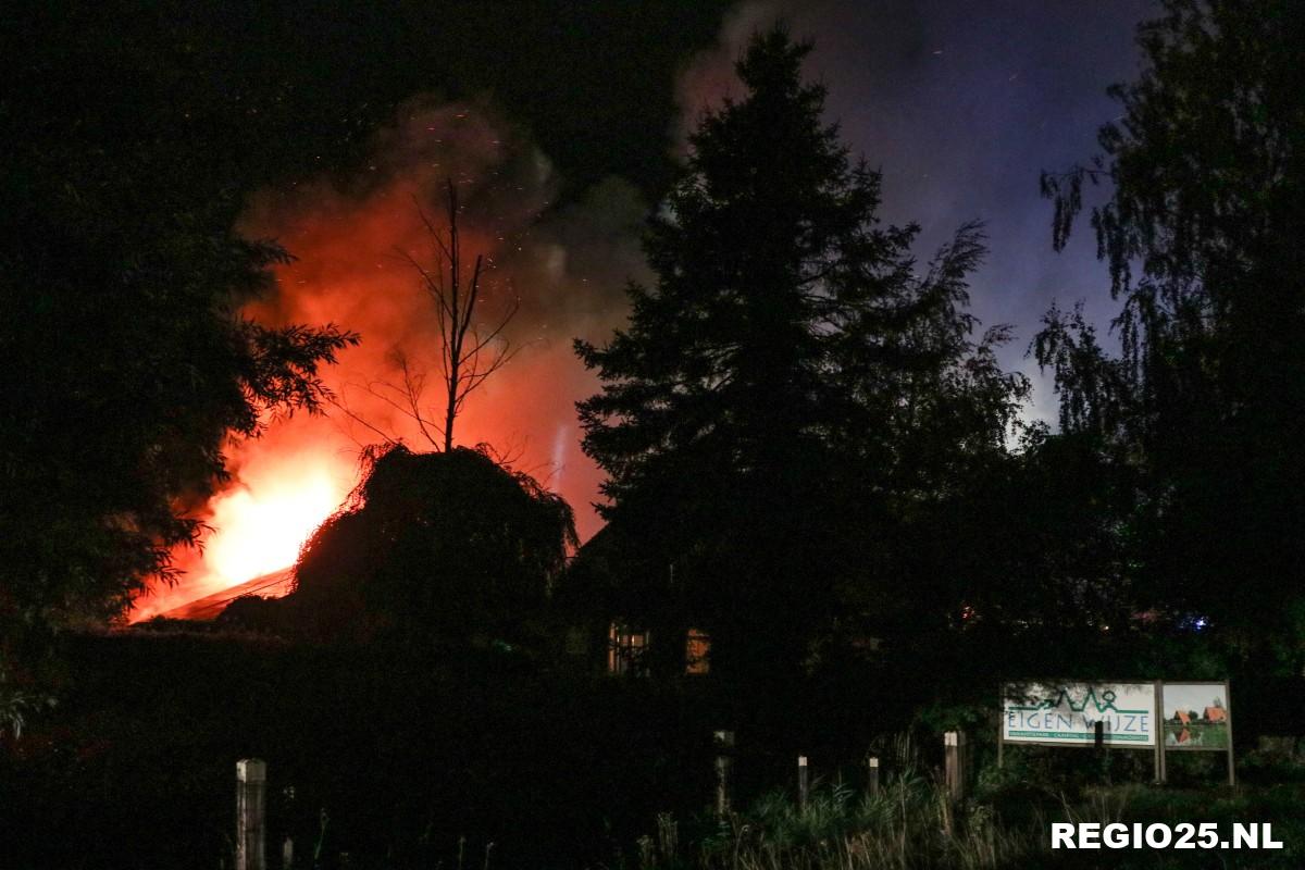 Grote brand op vakantiepark