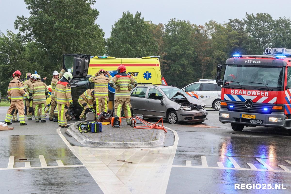 Gewonden bij forse aanrijding op N352