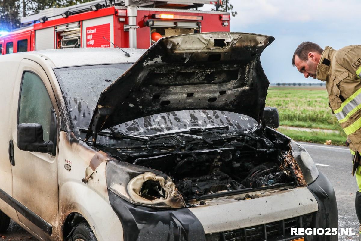 Autobrand snel geblust