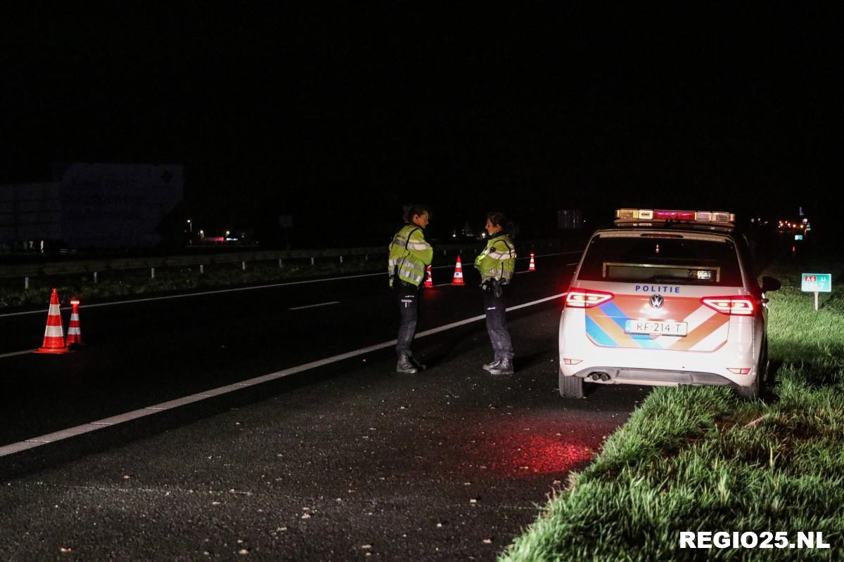 Man loopt op A6 en wordt aangereden