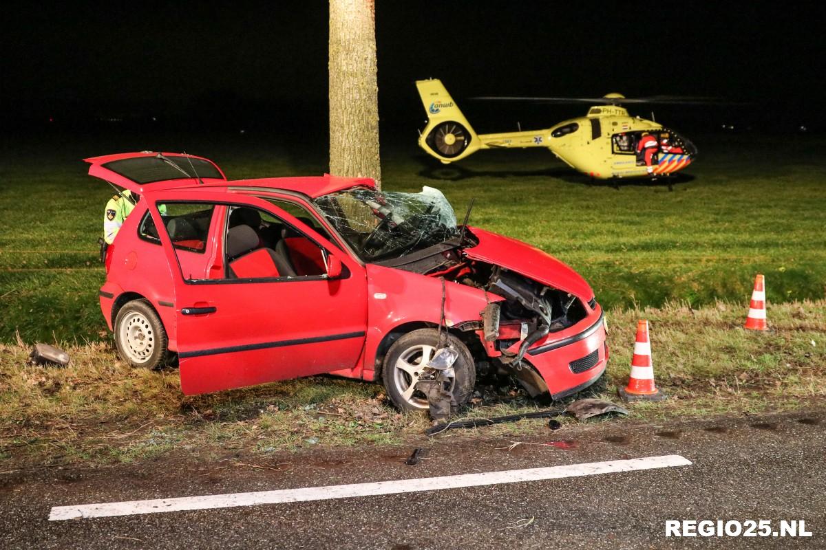 Automobilist gewond bij ernstig ongeluk