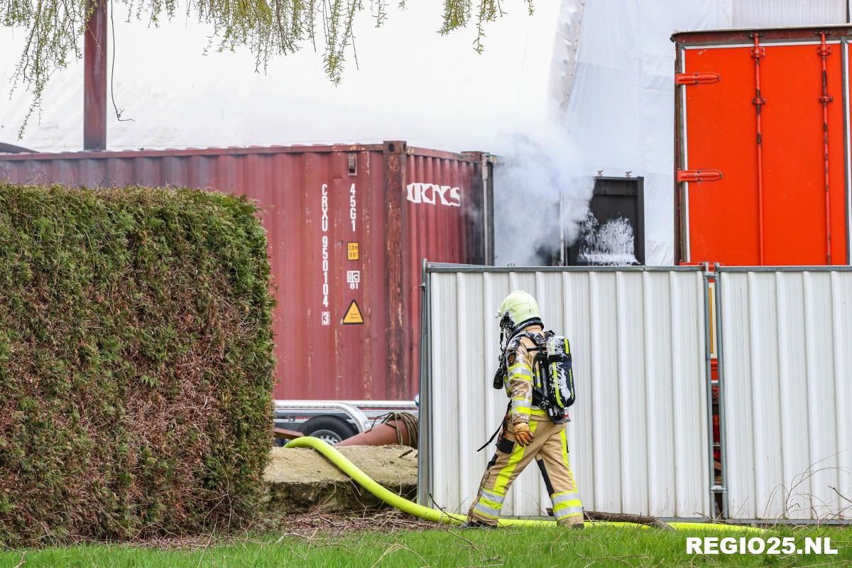 Felle brand in zeecontainers Expansie