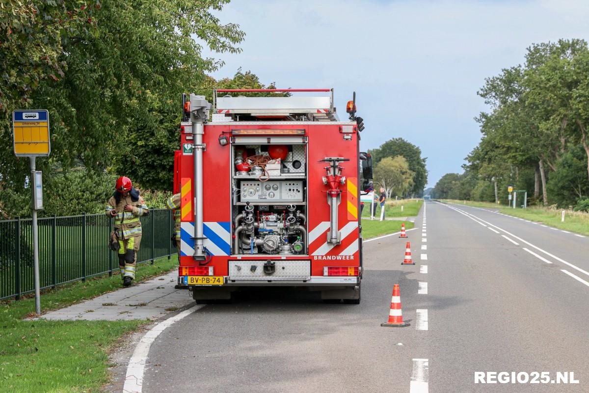 Urkerweg even dicht vanwege gaslek