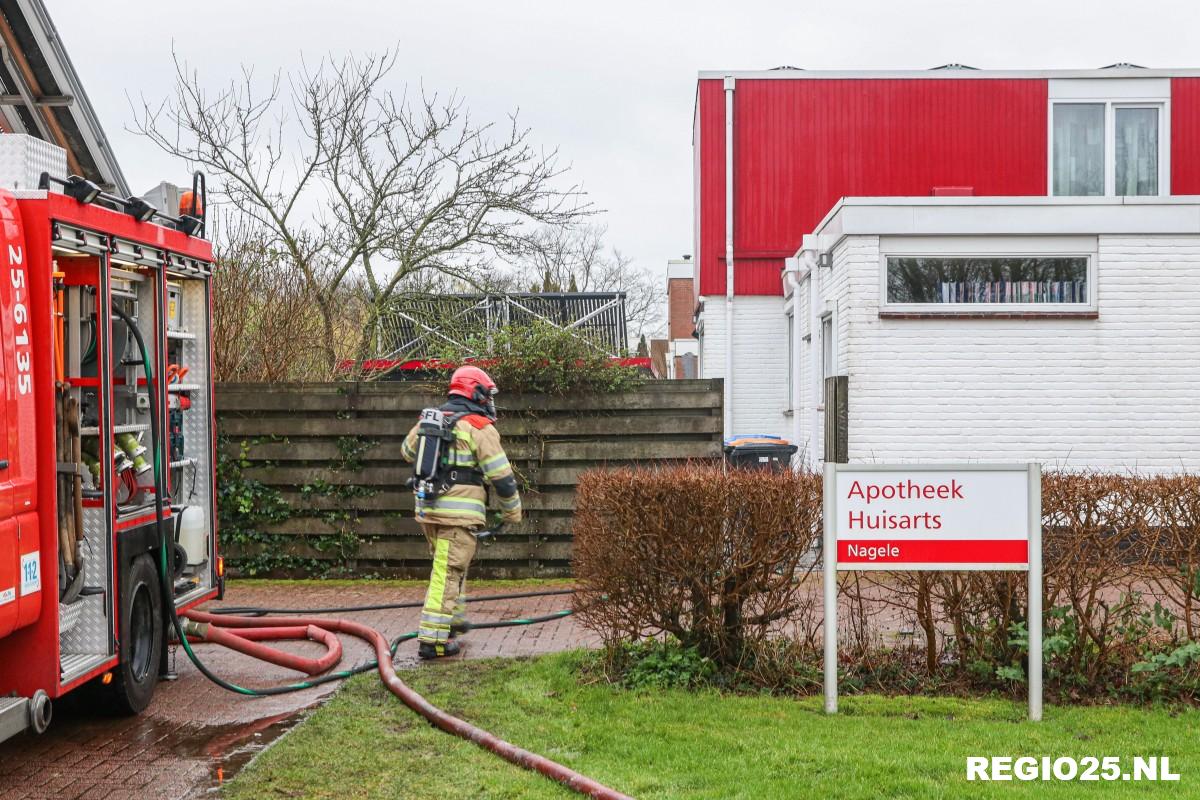 Brandje in aanbouw van huisartspraktijk