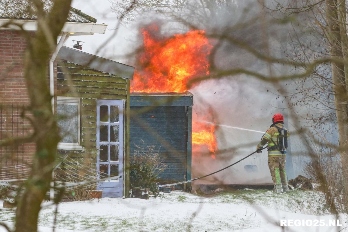 Schuurbrand Havenweg, brandkraan bevroren