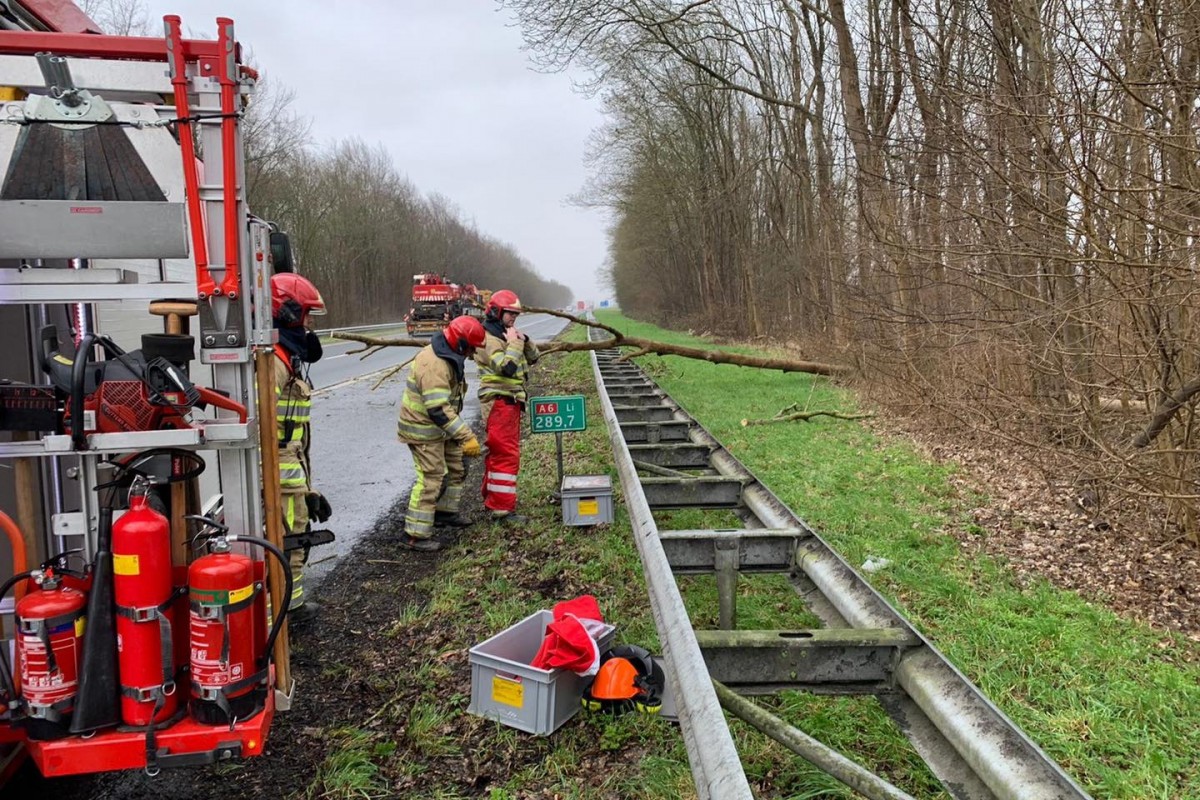 Weinig overlast door storm Evert