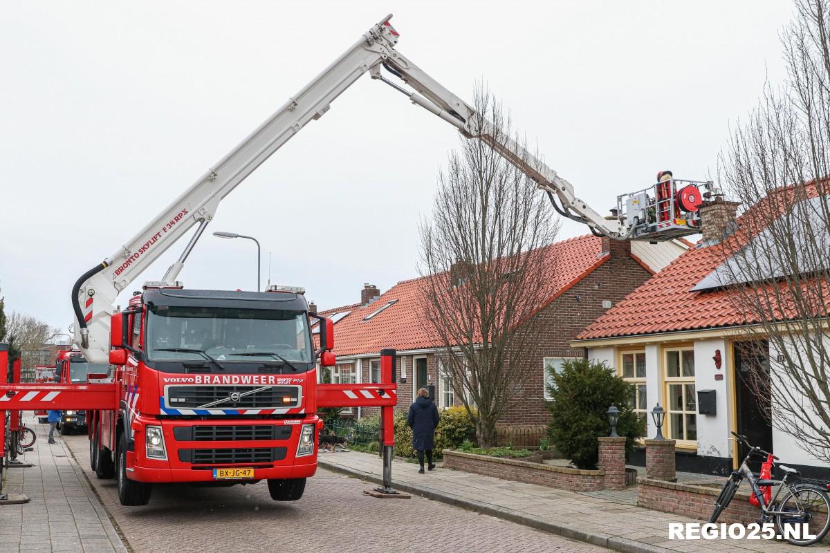 Woningbrand door hitte van schoorsteen