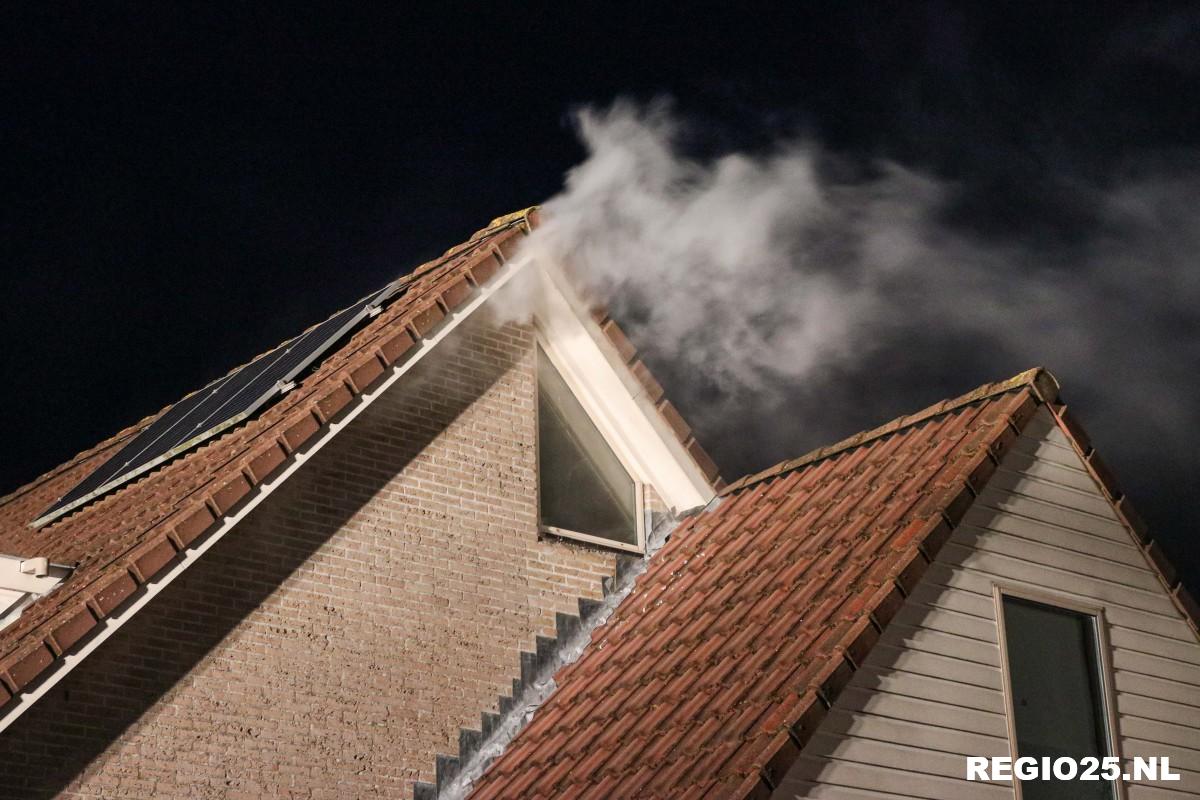 Zolderbrand in De Erven snel geblust