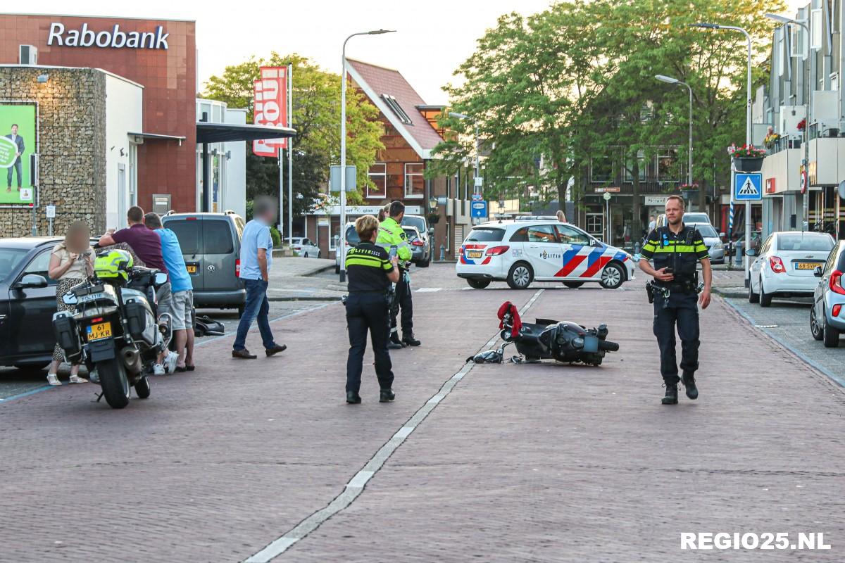 Scooterrijder gewond bij aanrijding