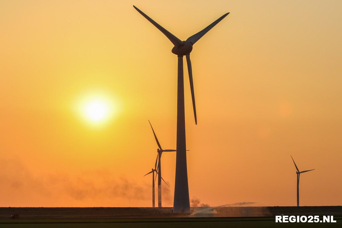 Melding brand in windmolen blijkt bossagebrand