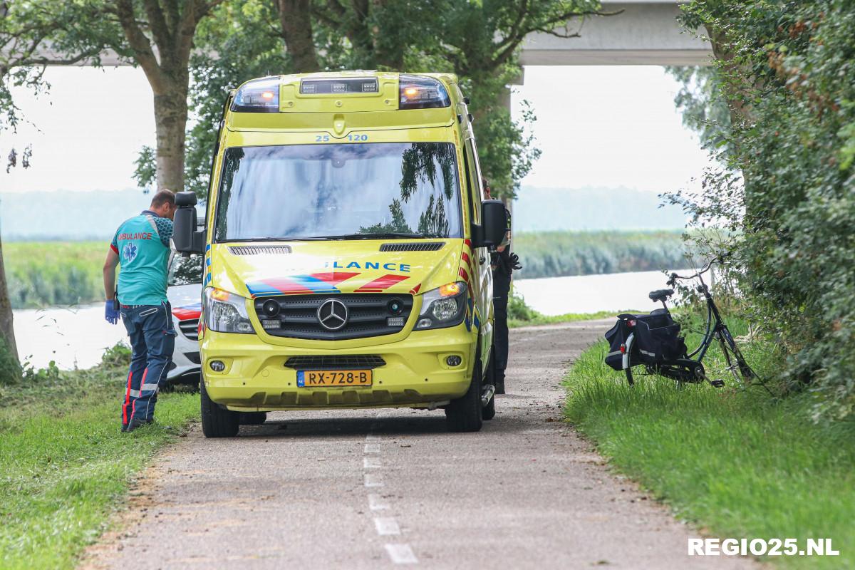 Traumahelikopter opgeroepen voor gevallen fietser