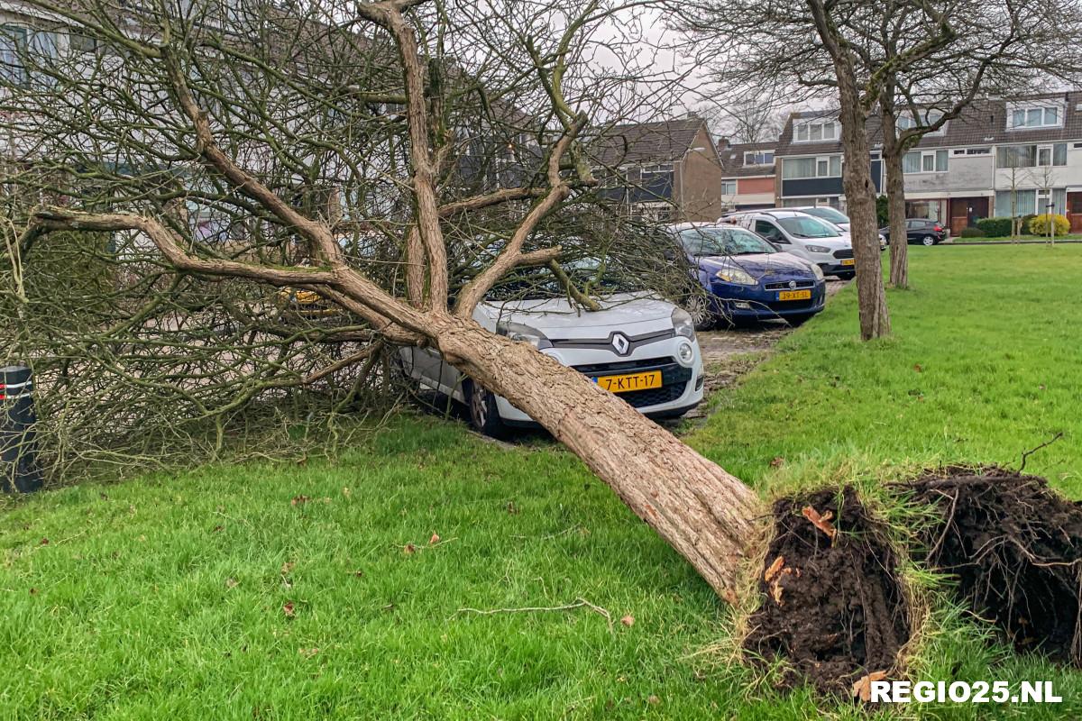 Veel schade door storm Eunice