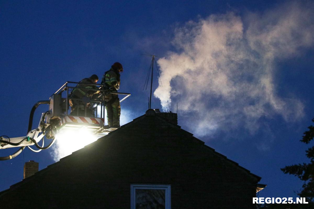 Schoorsteenbrand aan Hertenweg