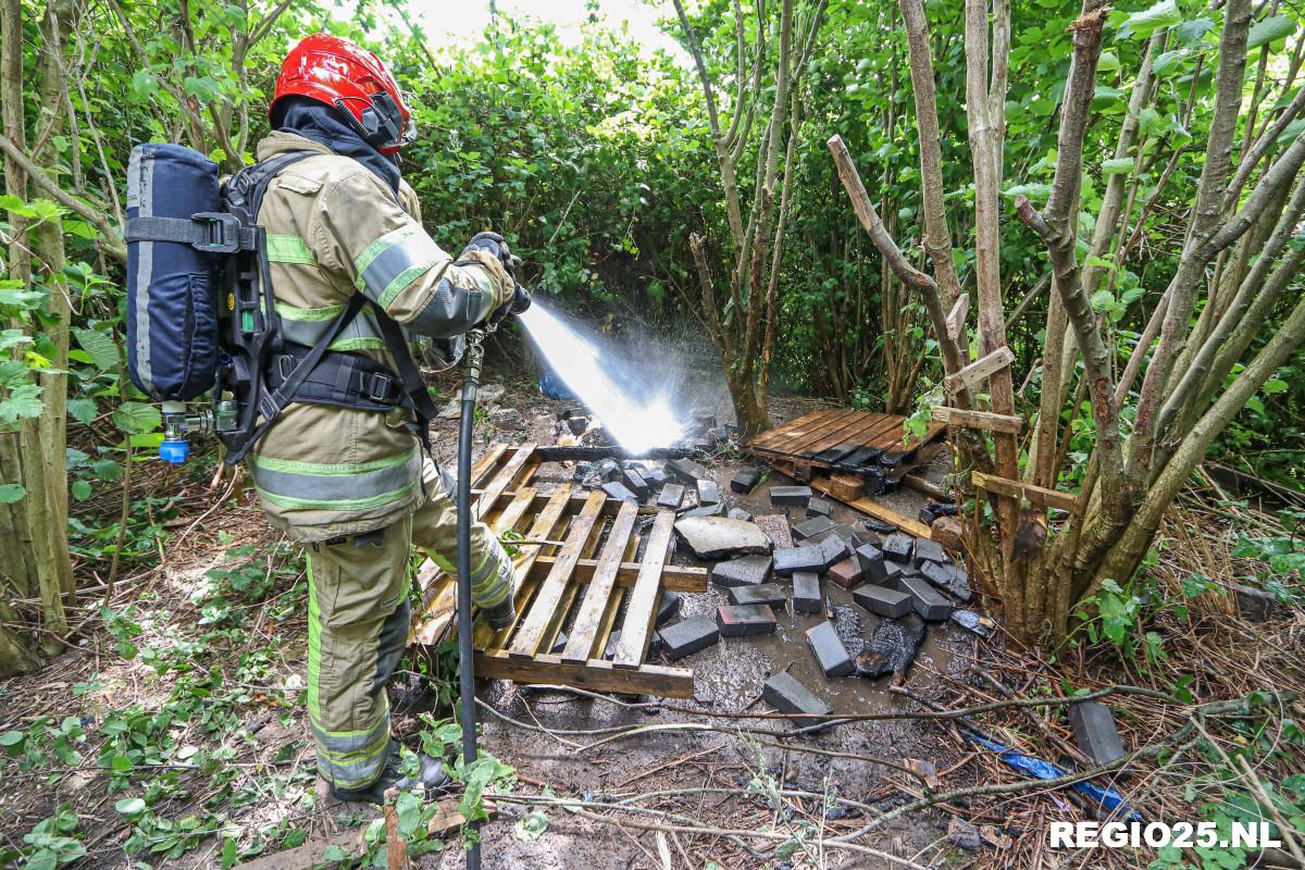 Brandstichting in parkje Emmelhage