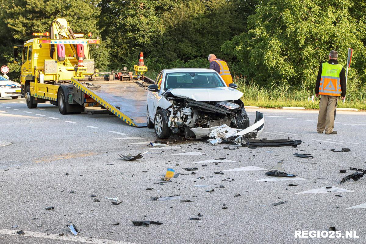 Forse schade bij aanrijding op N713