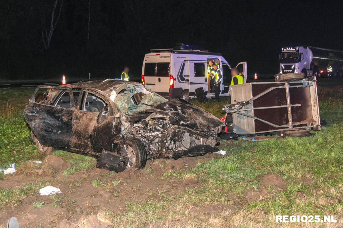 Drie gewonden bij ongeval op de A6